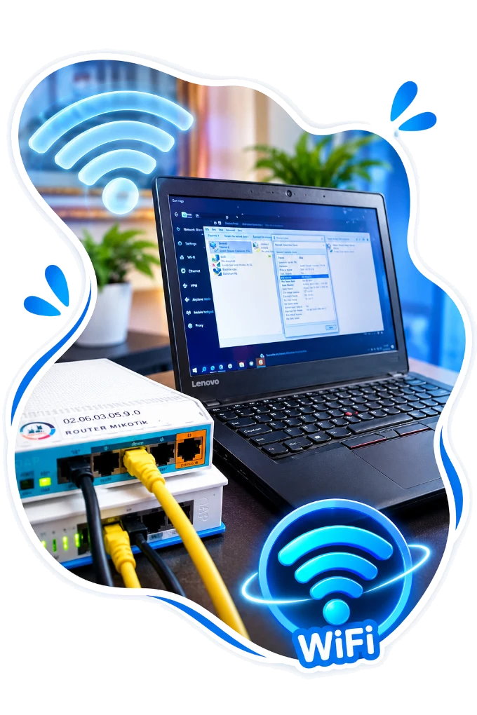 Routeur MikroTik connecté à TicketWiFiPro